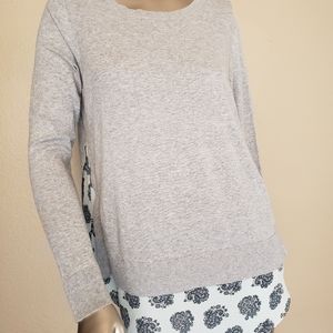 LOFT Layered Paisley Sweater